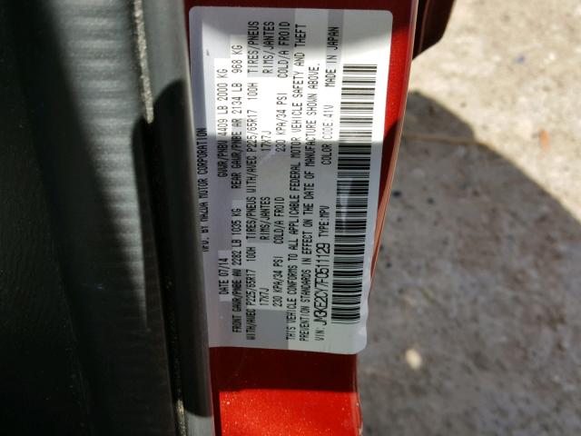 JM3KE2CY7F0511129 - 2015 MAZDA CX-5 TOURI RED photo 10