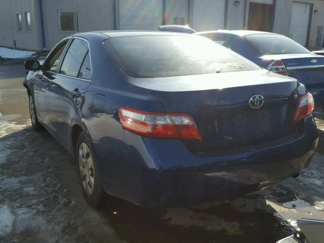 4T1BE46K09U303629 - 2009 TOYOTA CAMRY BASE BLUE photo 3