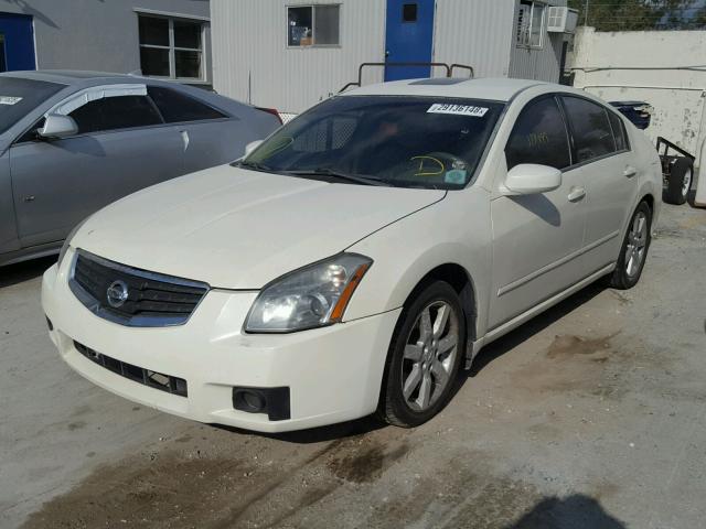 1N4BA41E17C819234 - 2007 NISSAN MAXIMA SE WHITE photo 2