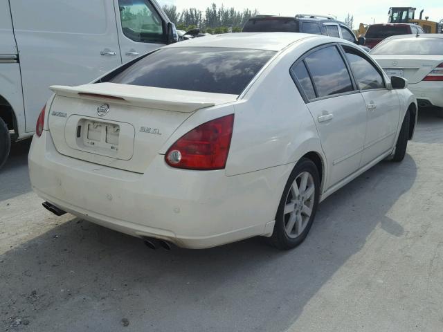 1N4BA41E17C819234 - 2007 NISSAN MAXIMA SE WHITE photo 4