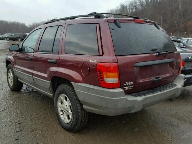 1J4GW58S5XC675071 - 1999 JEEP GRAND CHER MAROON photo 3