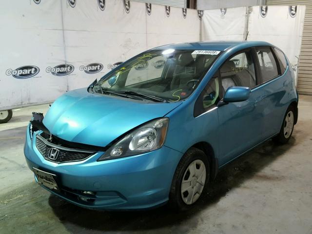 JHMGE8G31CC005403 - 2012 HONDA FIT BLUE photo 2