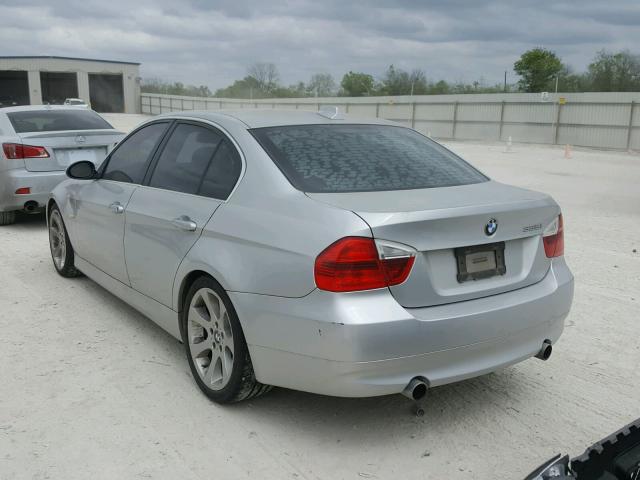 WBAVB73538P101579 - 2008 BMW 335 I SILVER photo 3