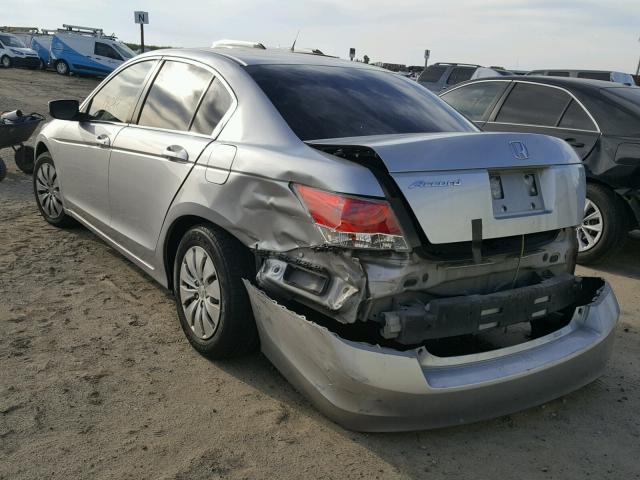 1HGCP2F32AA069677 - 2010 HONDA ACCORD LX SILVER photo 3