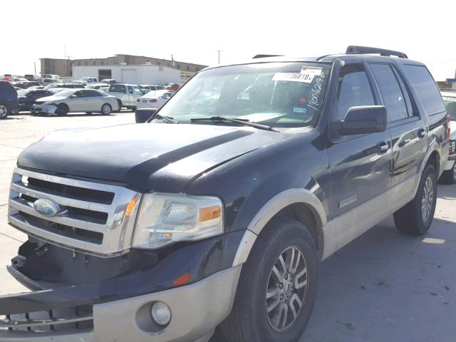 1FMFU17557LA86531 - 2007 FORD EXPEDITION BLACK photo 2