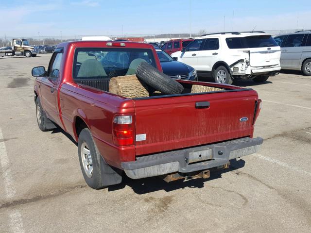 1FTYR10U21TA73713 - 2001 FORD RANGER RED photo 3