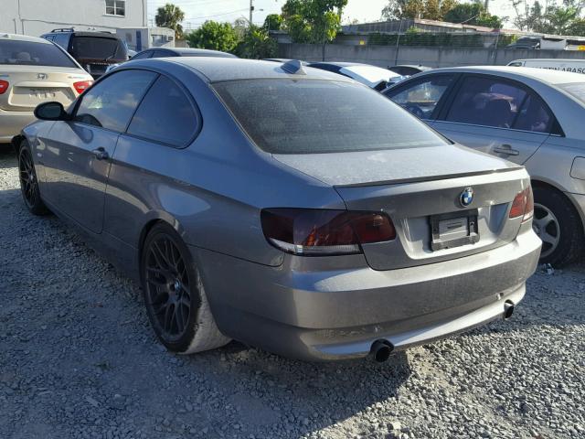 WBAWB73568P158038 - 2008 BMW 335 I GRAY photo 3