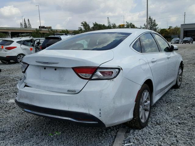 1C3CCCAB8FN571094 - 2015 CHRYSLER 200 LIMITE WHITE photo 4