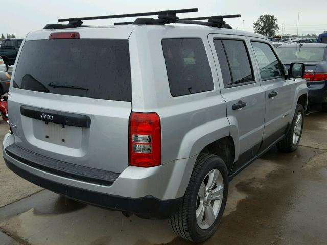 1C4NJRBBXCD672005 - 2012 JEEP PATRIOT SP SILVER photo 4