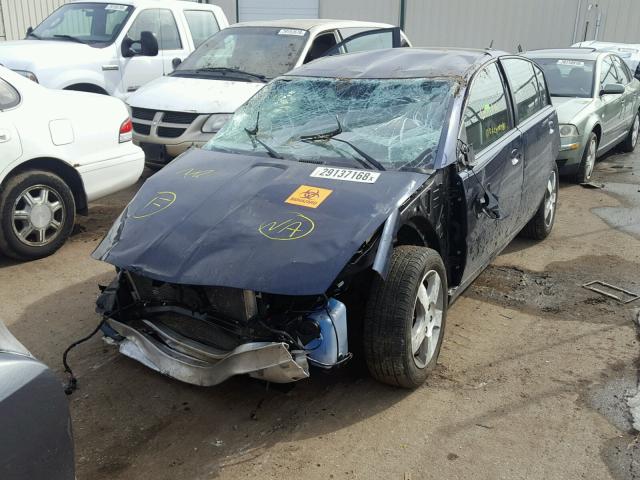 1G8AL55F47Z187586 - 2007 SATURN ION LEVEL BLUE photo 2