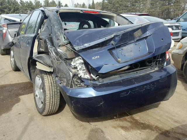 1G8AL55F47Z187586 - 2007 SATURN ION LEVEL BLUE photo 3