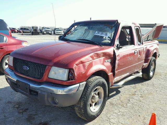 1FTZR15U21PA35534 - 2001 FORD RANGER SUP RED photo 2