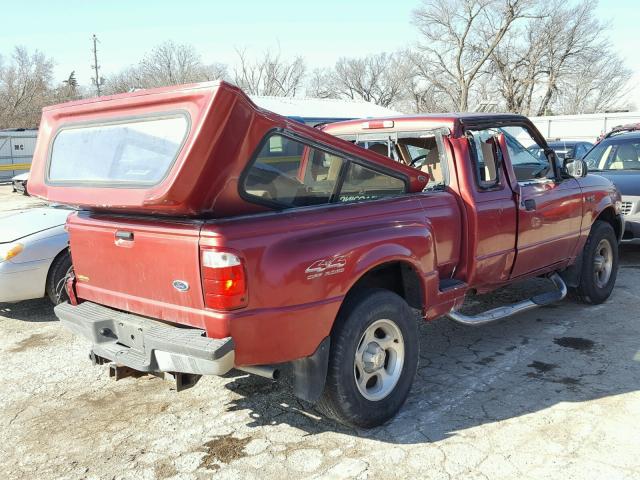 1FTZR15U21PA35534 - 2001 FORD RANGER SUP RED photo 4