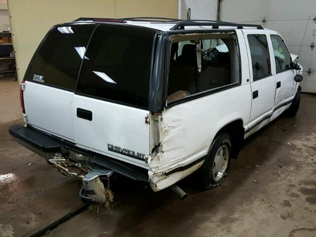 1GNEC16R7XJ415997 - 1999 CHEVROLET SUBURBAN C WHITE photo 4