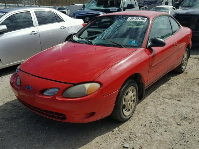 3FALP1132WR134854 - 1998 FORD ESCORT ZX2 RED photo 2