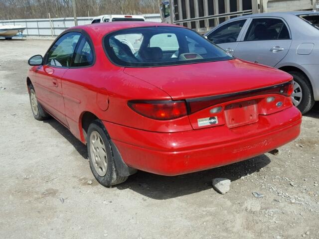 3FALP1132WR134854 - 1998 FORD ESCORT ZX2 RED photo 3