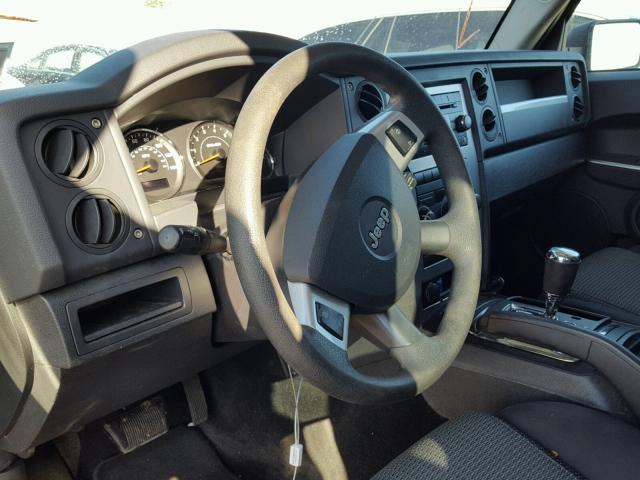 1J8HG48K18C228684 - 2008 JEEP COMMANDER შავი ფოტო 9