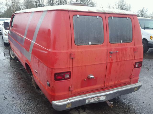 B35BF4X133853 - 1972 DODGE B30 RED photo 3