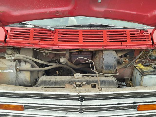 B35BF4X133853 - 1972 DODGE B30 RED photo 7