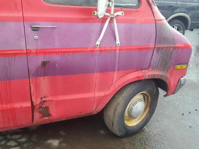 B35BF4X133853 - 1972 DODGE B30 RED photo 9