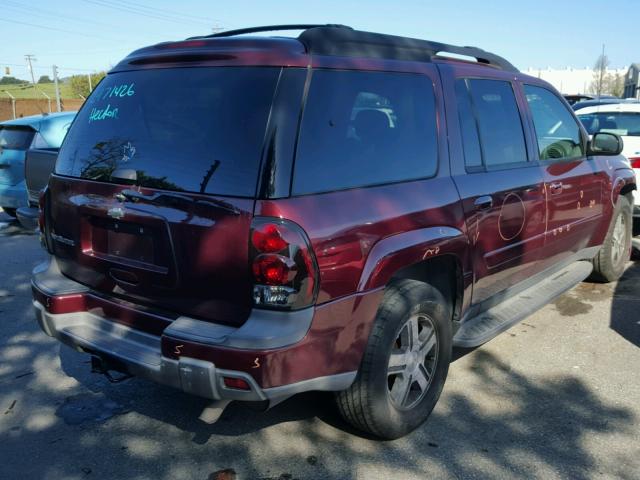 1GNES16S756185111 - 2005 CHEVROLET TRAILBLAZE RED photo 4