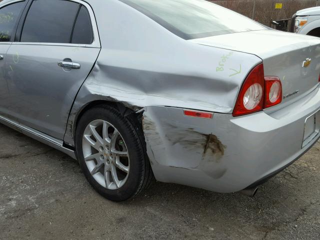 1G1ZE5E13BF243401 - 2011 CHEVROLET MALIBU LTZ ვერცხლისფერი ფოტო 9