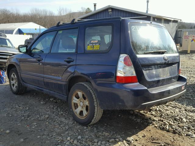 JF1SG65656H745878 - 2006 SUBARU FORESTER 2 BLUE photo 3