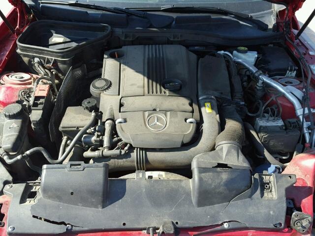 WDDPK4HA3DF050400 - 2013 MERCEDES-BENZ SLK 250 RED photo 7