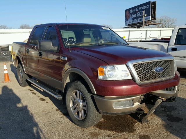 1FTPW145X5FA63927 - 2005 FORD F150 SUPER MAROON photo 1