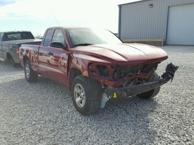 1D7HE32K28S553906 - 2008 DODGE DAKOTA SXT RED photo 1