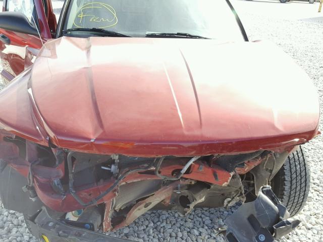 1D7HE32K28S553906 - 2008 DODGE DAKOTA SXT RED photo 7