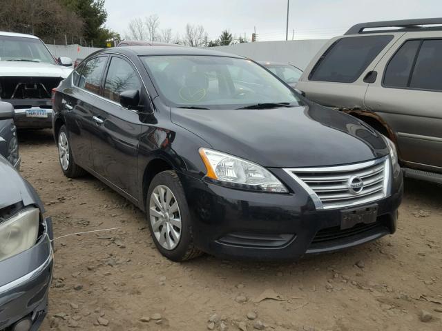 3N1AB7APXEY335740 - 2014 NISSAN SENTRA S BLACK photo 1