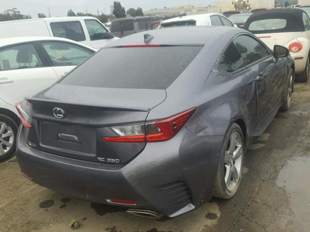 JTHHE5BC6H5016824 - 2017 LEXUS RC 350 GRAY photo 4