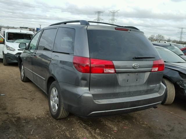 5TDZA22C35S258279 - 2005 TOYOTA SIENNA XLE GRAY photo 3