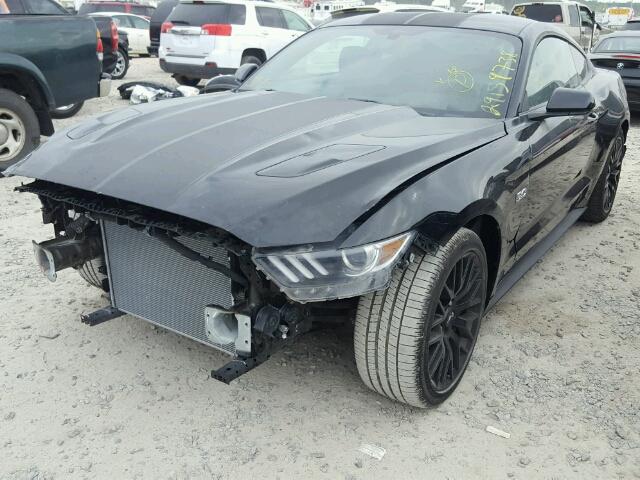 1FA6P8CF6F5423395 - 2015 FORD MUSTANG GT BLACK photo 2