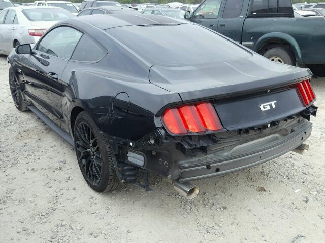 1FA6P8CF6F5423395 - 2015 FORD MUSTANG GT BLACK photo 3