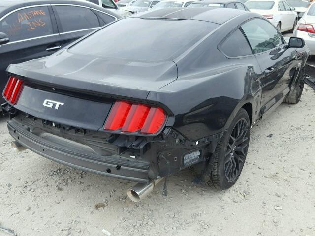 1FA6P8CF6F5423395 - 2015 FORD MUSTANG GT BLACK photo 4