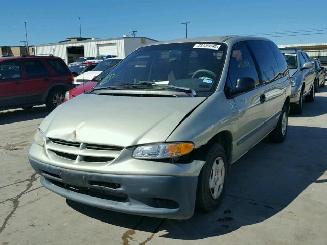 2B4FP25B3YR787178 - 2000 DODGE CARAVAN TAN photo 2