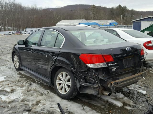 4S3BMBC61A3246693 - 2010 SUBARU LEGACY 2.5 BLACK photo 3