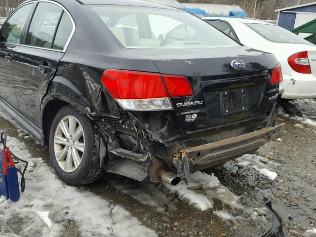 4S3BMBC61A3246693 - 2010 SUBARU LEGACY 2.5 BLACK photo 9