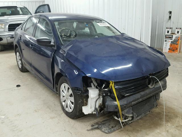 3VW2K7AJ1DM350613 - 2013 VOLKSWAGEN JETTA BASE 蓝色 照片 1