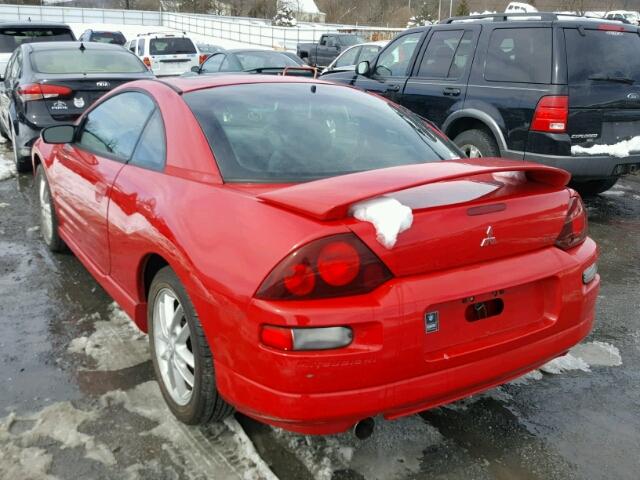 4A3AC54L2YE088056 - 2000 MITSUBISHI ECLIPSE GT RED photo 3