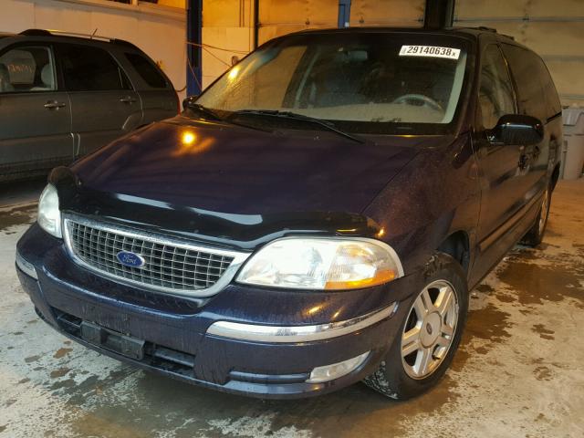 2FMZA52493BA25835 - 2003 FORD WINDSTAR S BLUE photo 2