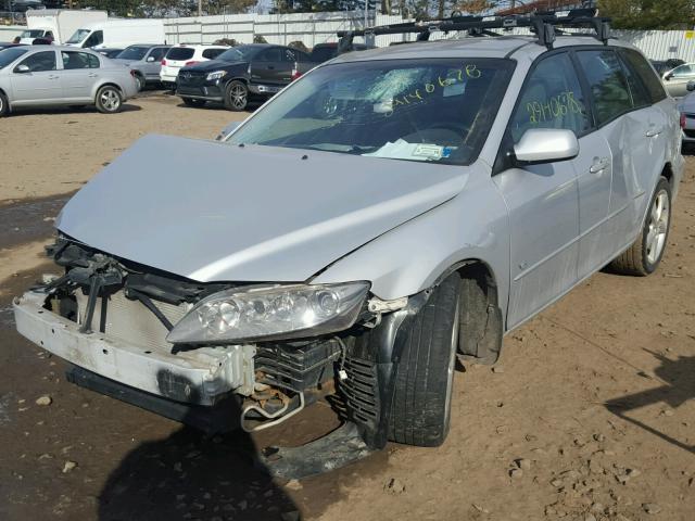 1YVHP82DX55M42494 - 2005 MAZDA 6 S SILVER photo 2