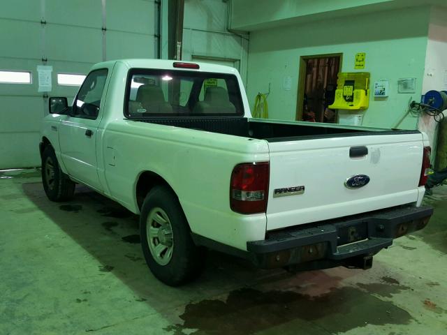 1FTYR10D29PA48508 - 2009 FORD RANGER WHITE photo 3