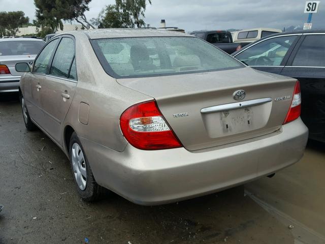 4T1BE30K83U153652 - 2003 TOYOTA CAMRY LE GOLD photo 3