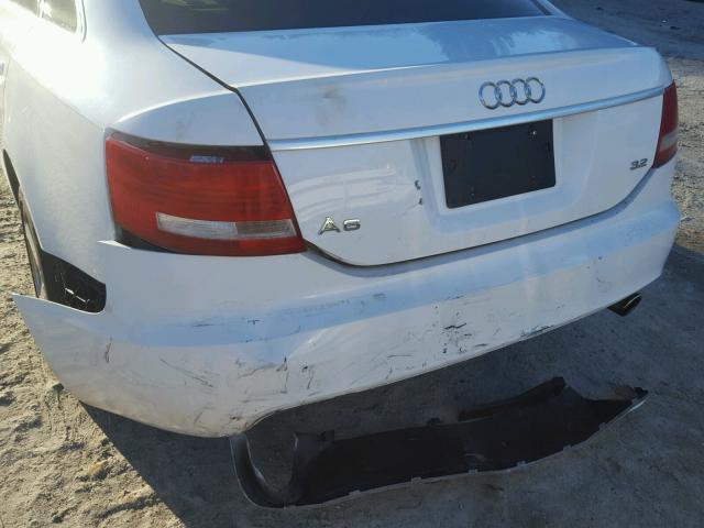 WAUAH74F68N162313 - 2008 AUDI A6 3.2 WHITE photo 9