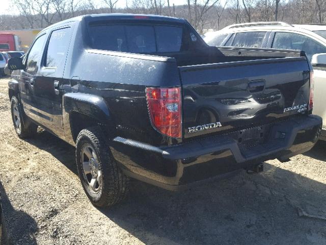 5FPYK1F23AB003450 - 2010 HONDA RIDGELINE BLACK photo 3