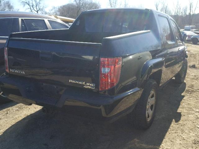 5FPYK1F23AB003450 - 2010 HONDA RIDGELINE BLACK photo 4