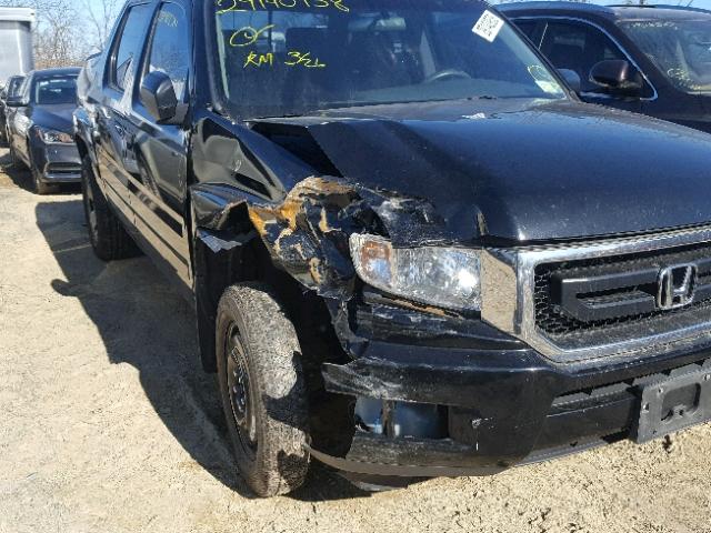 5FPYK1F23AB003450 - 2010 HONDA RIDGELINE BLACK photo 9